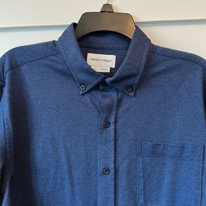 Ministry of Supply - Men’s Hybrid Button-Down - Large Slim - Navy - Worn <5x